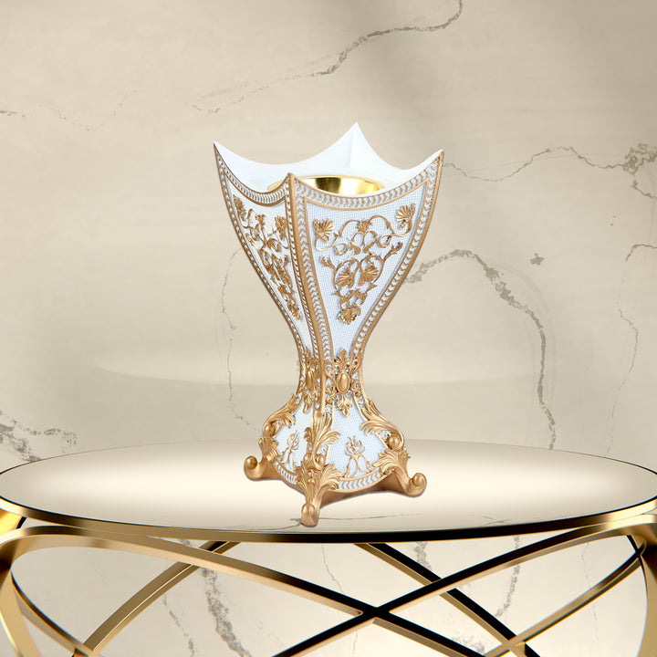 White Bakhoor Oud Incense Burner